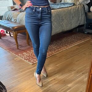 Good American Dark Blue Skinny Jeans Good Legs 6/28